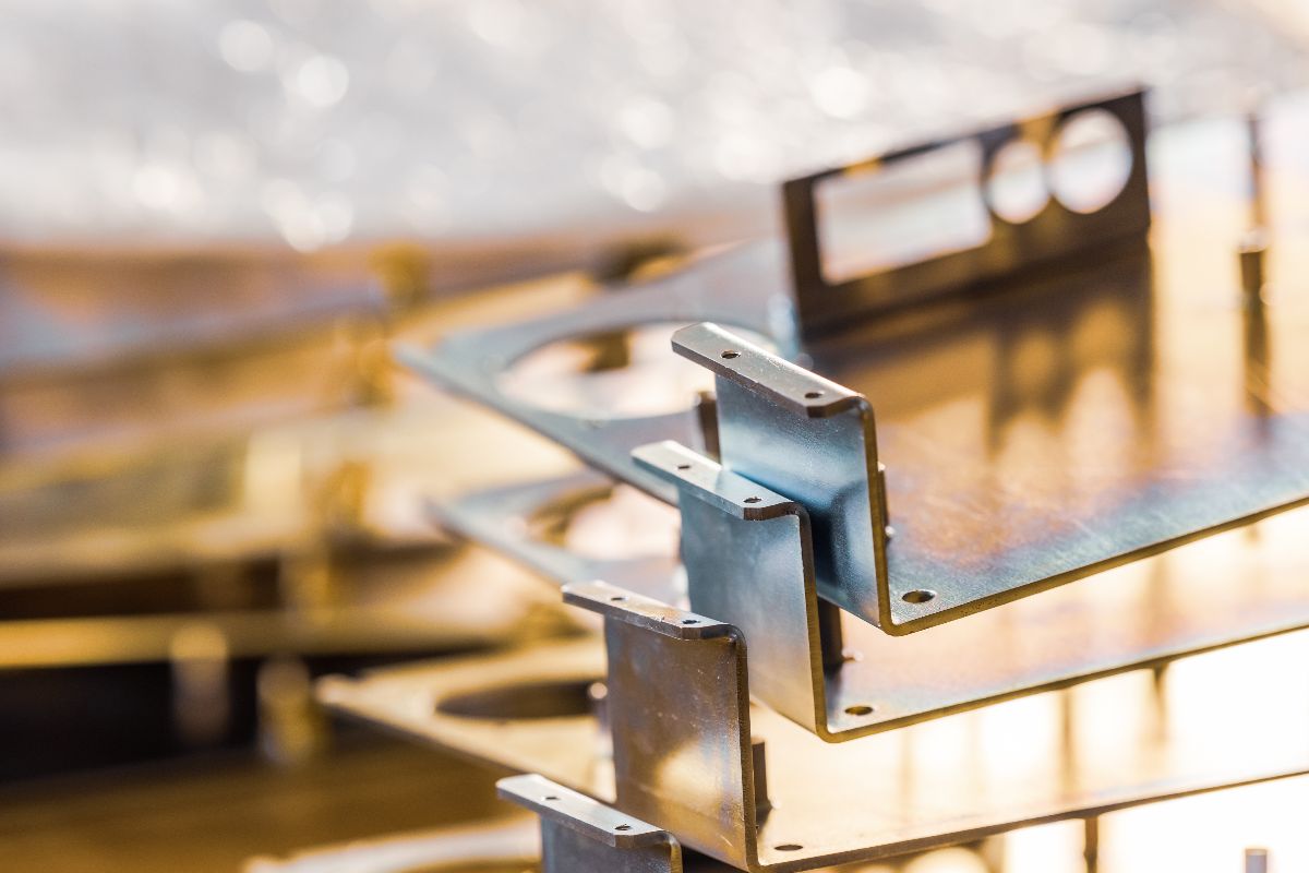 Metal furring stacked together, ready for use