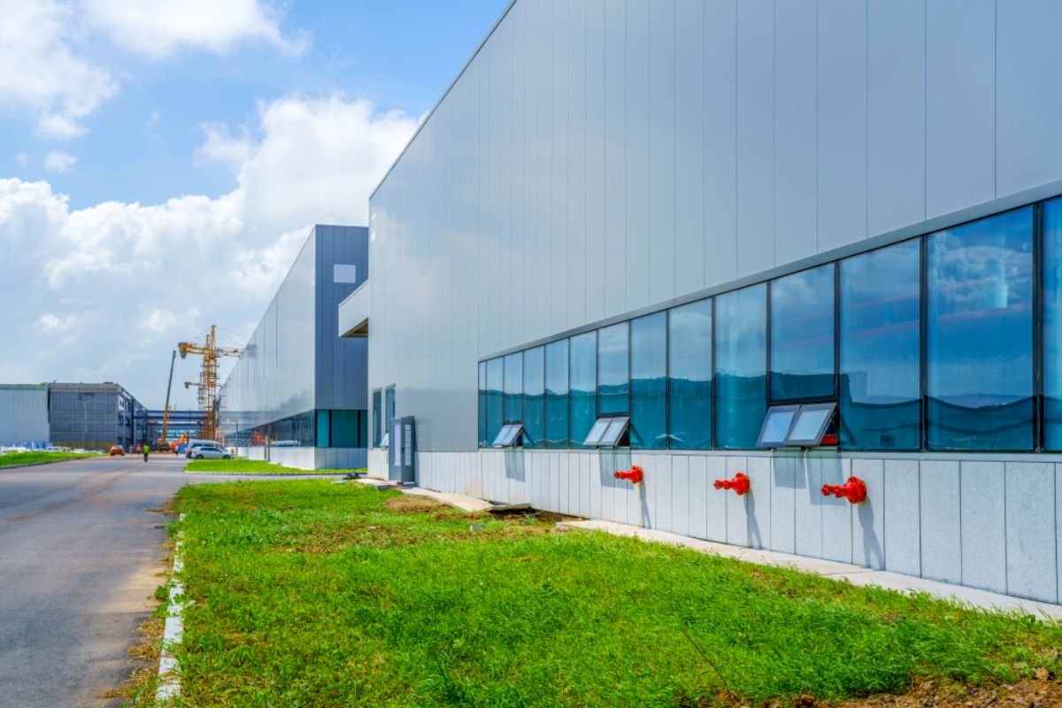 Exterior of warehouse