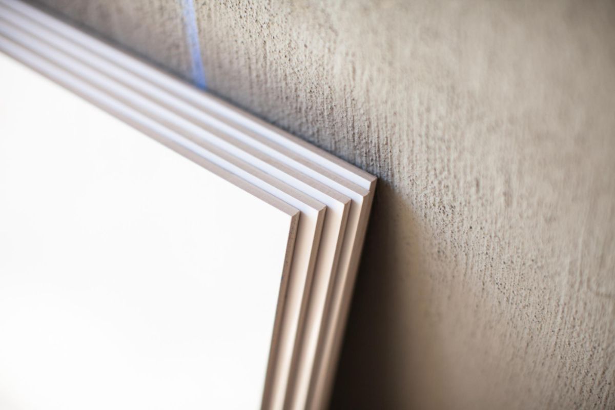 Ficem boards lined up and ready for installation