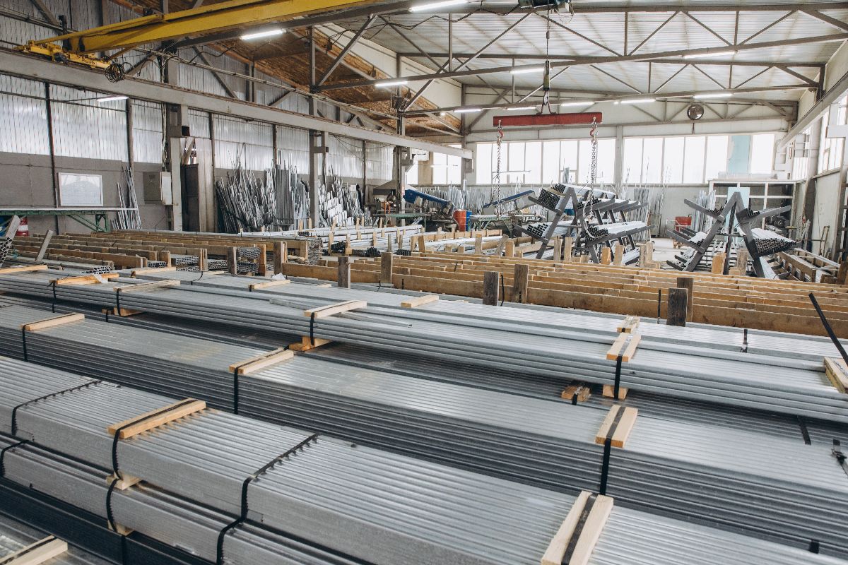 Metal furring available at a warehouse